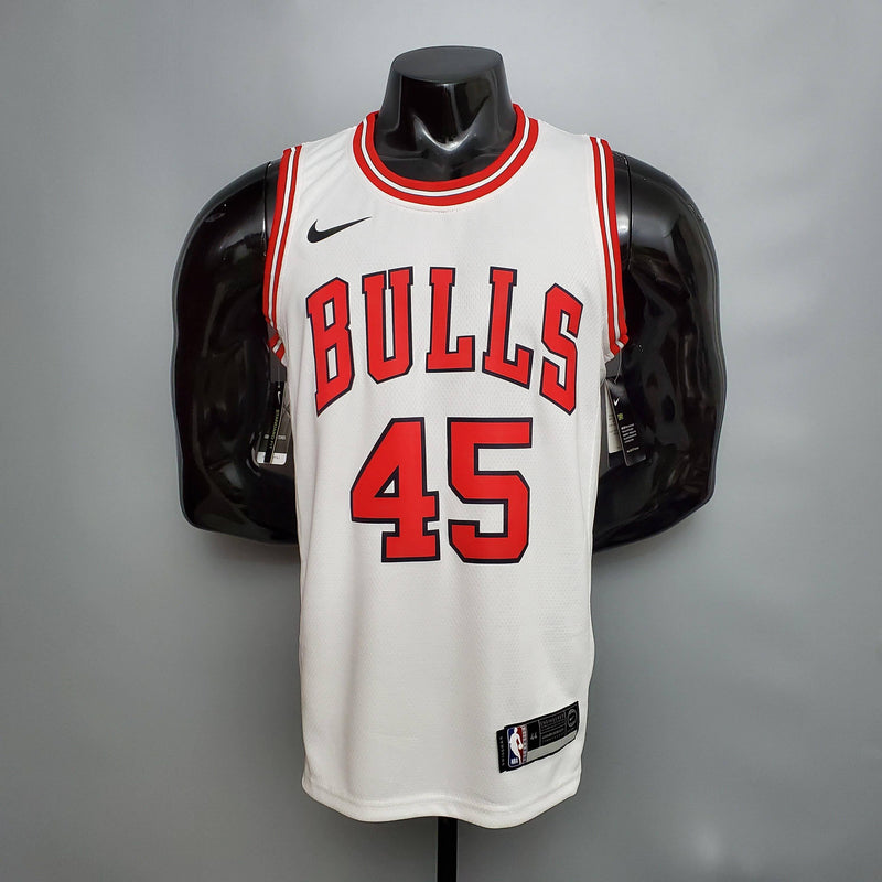 Chicago Bulls White NBA jersey Nike connect recognition